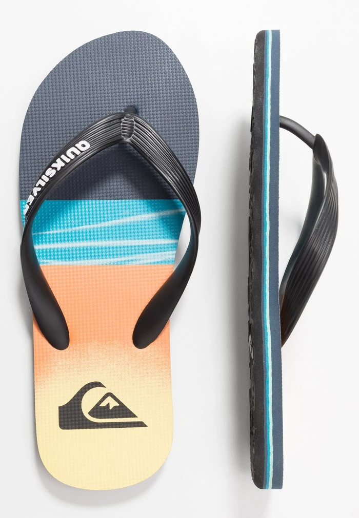 MOLOKAI - Tongs - black/blue Quiksilver MOLOKAI - Tongs - Black/blue -Quiksilver Soldes 453bf33ea968492aabcc215d29bc7388