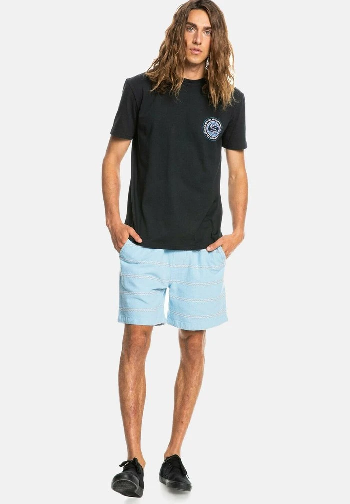 CIRCLE GAME - T-shirt imprimé - black Quiksilver CIRCLE GAME - T-shirt Imprimé - Black -Quiksilver Soldes 46055c2dba814f2a97f3133c812a34eb