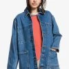 Quiksilver Veste En Jean - Medium Blue -Quiksilver Soldes 4678e73e9b144d798871b2f31c3dd98c