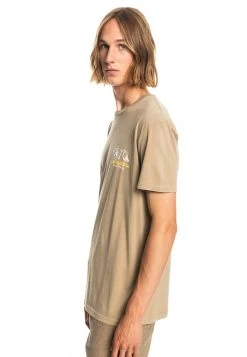 Quiksilver T-shirt Imprimé - Greige 5 Quiksilver T-shirt Imprimé - Greige -Quiksilver Soldes 468f8e57d5ee4fc19705505449560d5f