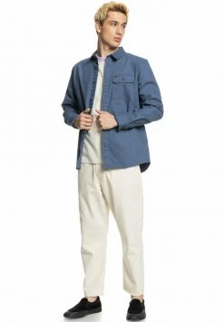 Quiksilver EADY - Chemise - Blue Indigo -Quiksilver Soldes 4699ce190408451f9761f53a8c6db436