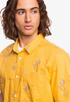 Quiksilver ISLAND TIME - Chemise - Ochre Island Time -Quiksilver Soldes 46f081ecde954402861cf3066d8c263d
