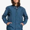 Quiksilver ESSENTIAL TIME - Veste Imperméable - Dark Denim -Quiksilver Soldes 46fb522998d146daa65fffd437d41b2d
