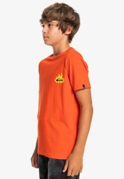 Quiksilver HELLS YEAH SS YTH - T-shirt Imprimé - Cherry Tomato 5 Quiksilver HELLS YEAH SS YTH - T-shirt Imprimé - Cherry Tomato -Quiksilver Soldes 4705d495011f4158ae46963289e8f5ad