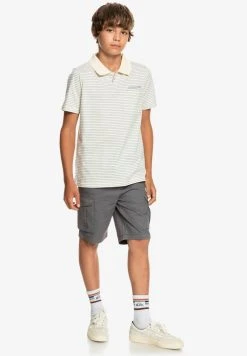 Quiksilver SHORT SLEEVE - Polo - Antique White Heather Polo