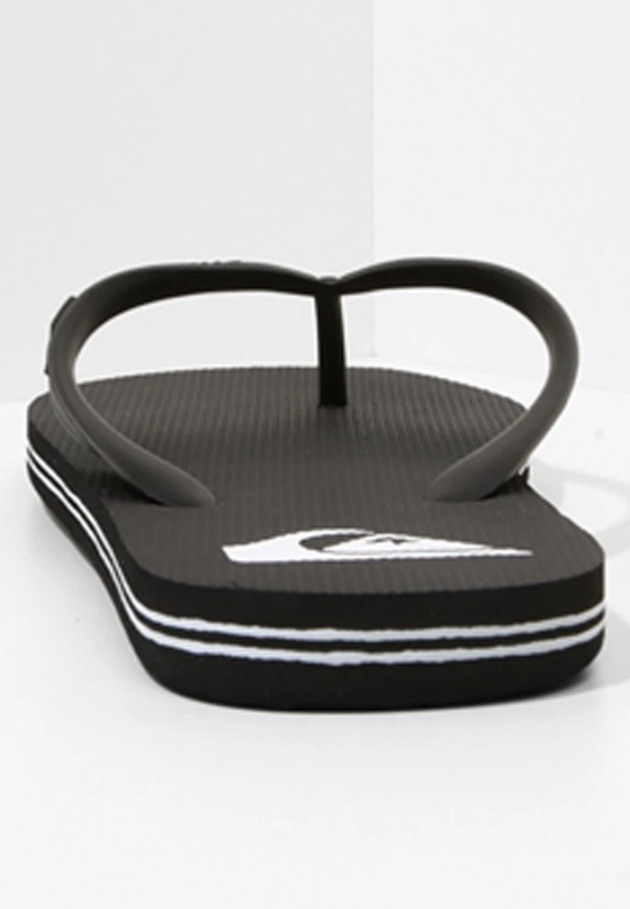MOLOKAI - Tongs - black/white Quiksilver MOLOKAI - Tongs - Black/white -Quiksilver Soldes 47a2606e4af34334b1d0394f058546ae