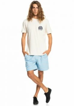 Quiksilver T-shirt Imprimé - Antique White Heather -Quiksilver Soldes 47c59e5ed425469f9956491e92e365be