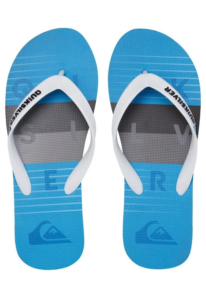 Quiksilver MOLOKAI WORD BLOCK - SANDALEN FÜR MÄNNER AQYL100986 - Tongs - White/grey/blue 4 Quiksilver MOLOKAI WORD BLOCK - SANDALEN FÜR MÄNNER AQYL100986 - Tongs - White/grey/blue – Image 2