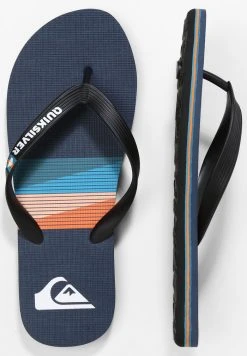 Quiksilver MOLOKAI SEASONS - Tongs - Black/blue/blue