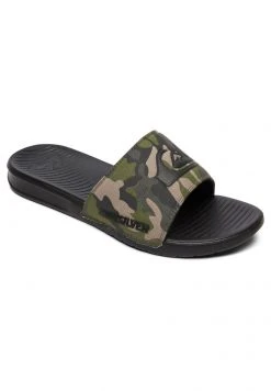 Quiksilver BRIGHT COAST - Sandales De Bain - Green/brown/black -Quiksilver Soldes 495e83353c8c423f9b8caabcf352a5a2