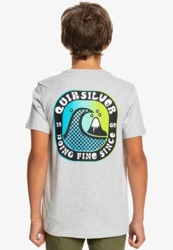 Quiksilver ANOTHER STORY - T-shirt Imprimé - Athletic Heather -Quiksilver Soldes 49908f8e2f344fd78460f1b98b71aeaf
