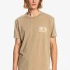 Quiksilver T-shirt Imprimé - Greige -Quiksilver Soldes 49ff62b682e4495cb9af433f8a7d3d05
