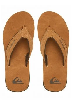 Quiksilver CARVER - Tongs - Beige -Quiksilver Soldes 4a6856f3671c4b62a649e91bf87cc2b7