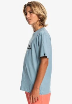 Quiksilver COMP LOGO - T-shirt Imprimé - Faded Denim -Quiksilver Soldes 4d6988077e454cc3968e1a7778006207