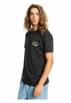 Quiksilver T-shirt Imprimé - Black -Quiksilver Soldes 4de0115eb96d47e99fa7ff505542c5ae