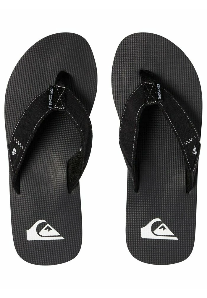 MOLOKAI ABYSS - Tongs - black/black/white Quiksilver MOLOKAI ABYSS - Tongs - Black/black/white -Quiksilver Soldes 4ec6d7dd83d34ee183e1624709c23335