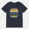 Quiksilver DRIFT AWAY FLAXTON YOUTH - T-shirt Imprimé - Navy Blazer