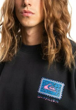 Quiksilver NEON SLAB - Sweatshirt - Tarmac -Quiksilver Soldes 4f2d5ac4bde74e139deb837f83c8273d