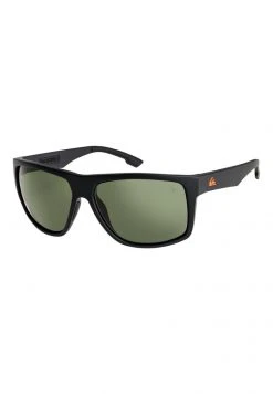 Quiksilver TRANSMISSION POLAR FLOATABLE - Lunettes De Soleil - Matte Black/green Polarized