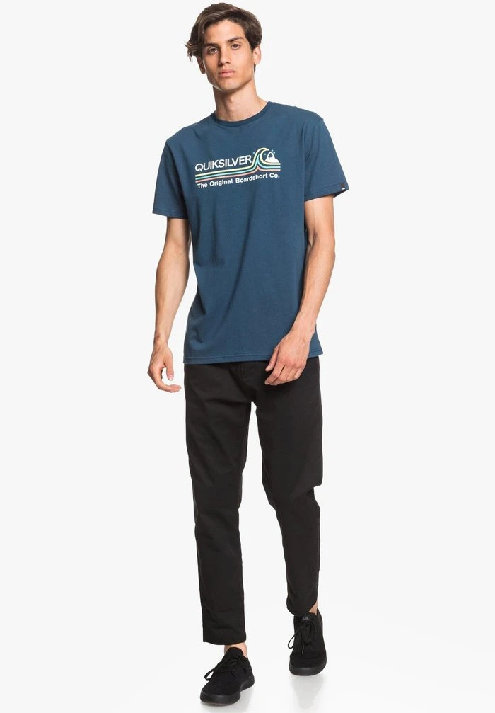 Quiksilver STONE COLD CLASSIC - T-shirt Imprimé - Majolica Blue 4 Quiksilver STONE COLD CLASSIC - T-shirt Imprimé - Majolica Blue – Image 2