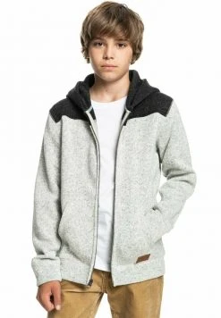 Quiksilver Sweat à Capuche Zippé - Light Grey Heather -Quiksilver Soldes 50b649ee54a64af3907388d1c05a750a