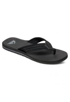 Quiksilver CARVER - Tongs - Solid Black -Quiksilver Soldes 5252404dc76e4de6992ed93655c46e2a