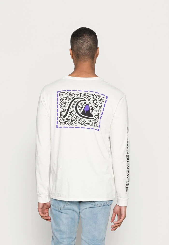 Quiksilver ELECTRIC FEEL - T-shirt à Manches Longues - Antique White 5 Quiksilver ELECTRIC FEEL - T-shirt à Manches Longues - Antique White – Image 3