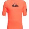 Quiksilver ALL TIME SS YOUTH - T-shirt De Surf - Fiery Coral
