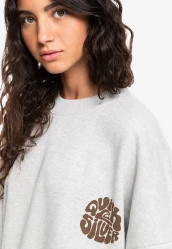 Quiksilver NO LIMITES - Sweatshirt - Light Grey Heather -Quiksilver Soldes 52f473371f60489fbc9245bd4db2f1a4