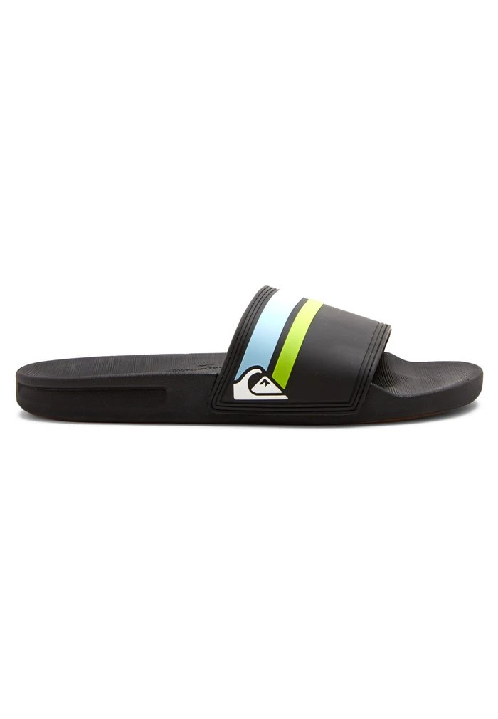 Quiksilver RIVI SLIDE - Sandales De Bain - Black/orange/blue 6 Quiksilver RIVI SLIDE - Sandales De Bain - Black/orange/blue – Image 4