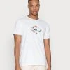 Quiksilver LET IT RIDE - T-shirt Imprimé - White -Quiksilver Soldes 53dcc119c9cf40cb968d92a975b6aee3