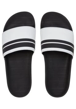Quiksilver RIVI SLIDE - Sandales De Bain - White/black/white