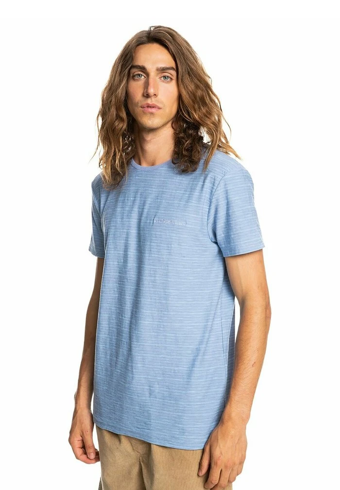 KENTIN MANCHES COURTES POUR EQYKT - T-shirt imprimé - light blue Quiksilver KENTIN MANCHES COURTES POUR EQYKT - T-shirt Imprimé - Light Blue -Quiksilver Soldes 5511b1ec48784af08930bbaaa404f602