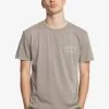 Quiksilver T-shirt Imprimé - Beige -Quiksilver Soldes 561310e30a754b36bd1957931f1bdc2e