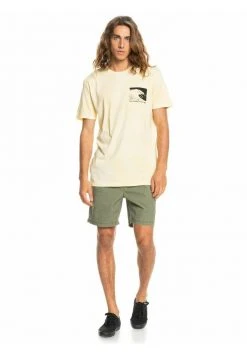Quiksilver WAVE MANCHES COURTES - T-shirt Imprimé - Neon Yellow -Quiksilver Soldes 5625d067ca724a66842367dabe4774f3