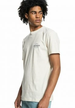 Quiksilver LOOSE HANDS - T-shirt Imprimé - Antique White Heather -Quiksilver Soldes 5637b042cf8e488baa1fea131b7460d4