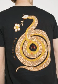 Quiksilver CAUTIONARY TALE - T-shirt Imprimé - Black -Quiksilver Soldes 565752ffd1da4cc78703d949fb125b7e