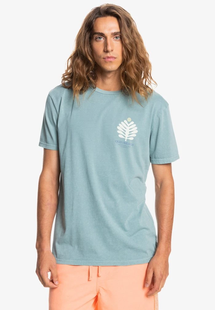 Quiksilver PROMOTE THE STOKE - T-shirt Imprimé - Sea Pine 3 Quiksilver PROMOTE THE STOKE - T-shirt Imprimé - Sea Pine