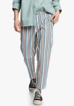 Quiksilver GREAT INFLUENCE - Pantalon Classique - Antique White Vertical Stripes