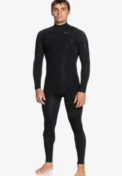 Quiksilver EVERYDAY SESSIONS - CHEST ZIP - Survêtement En Néoprène - Black