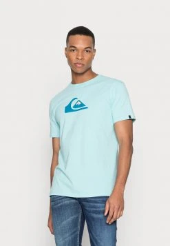 Quiksilver COMP LOGO SS - T-shirt Imprimé - Blue
