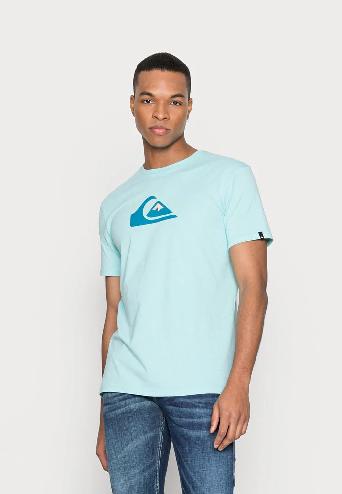 Quiksilver COMP LOGO SS - T-shirt Imprimé - Blue 3 Quiksilver COMP LOGO SS - T-shirt Imprimé - Blue