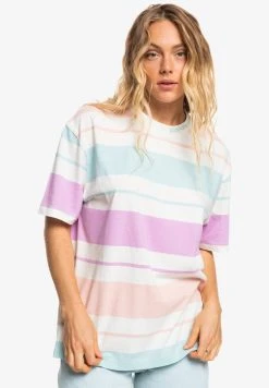 Quiksilver COLOURFUL PLACE - T-shirt Imprimé - Orchid Flow Colorful Place