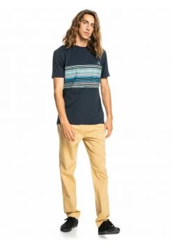 Quiksilver RYTHMIC STRIPE - T-shirt Imprimé - Navy Blazer -Quiksilver Soldes 5c35ab393b3a4fb3a6f969d3303e60ae