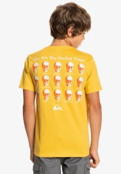Quiksilver HOW ARE YOU FEELING - T-shirt Imprimé - Yellow 9 Quiksilver HOW ARE YOU FEELING - T-shirt Imprimé - Yellow -Quiksilver Soldes 5d98f0e62a234acb9a2cbed274d407ba
