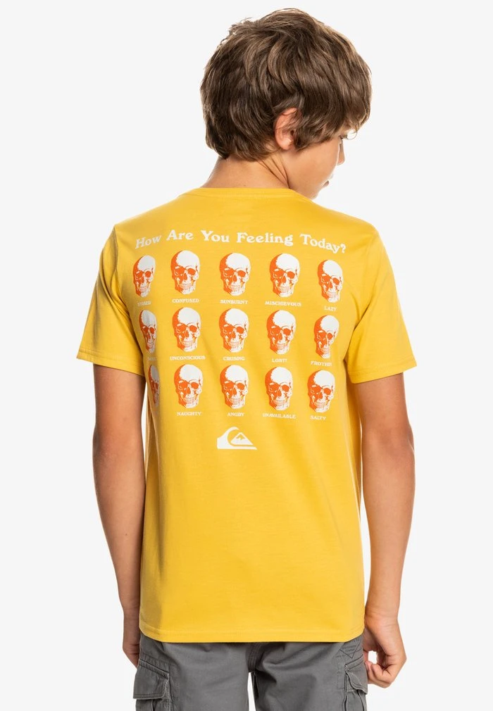Quiksilver HOW ARE YOU FEELING - T-shirt Imprimé - Yellow 5 Quiksilver HOW ARE YOU FEELING - T-shirt Imprimé - Yellow – Image 3