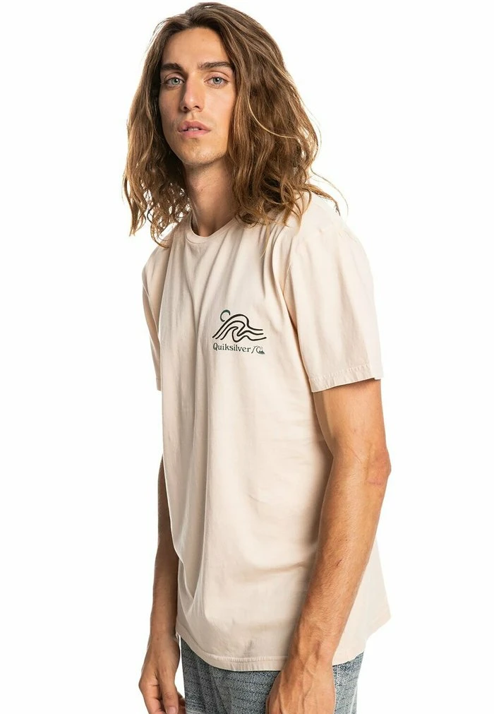 Quiksilver SLOW MOVER - T-shirt Imprimé - Almond Cream 6 Quiksilver SLOW MOVER - T-shirt Imprimé - Almond Cream – Image 4