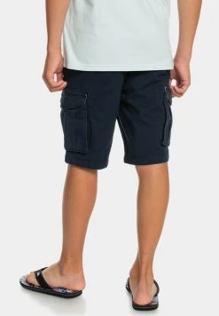 Quiksilver CRUCIAL BATTLE YOUTH - Pantalon Cargo - Navy Blazer -Quiksilver Soldes 601ca0b554384140bd459d3c25d304f2