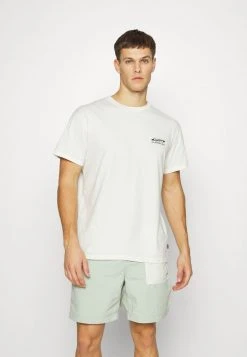 Quiksilver TRAIL MAP TEES - T-shirt Imprimé - Snow White -Quiksilver Soldes 611b219698d24895abec73b988d3e170