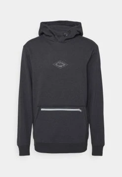 Quiksilver BIG LOGO TECH HOODIE - Sweat à Capuche - Black Heather